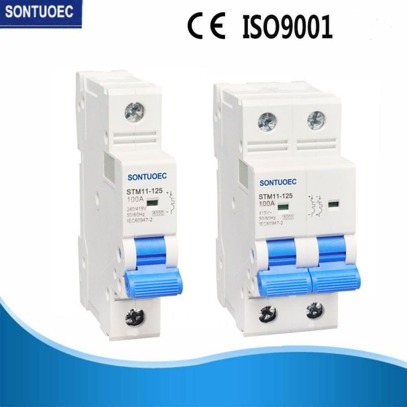 DIN-rail 6ka MCB Miniature Circuit Breaker with 1-4 poles