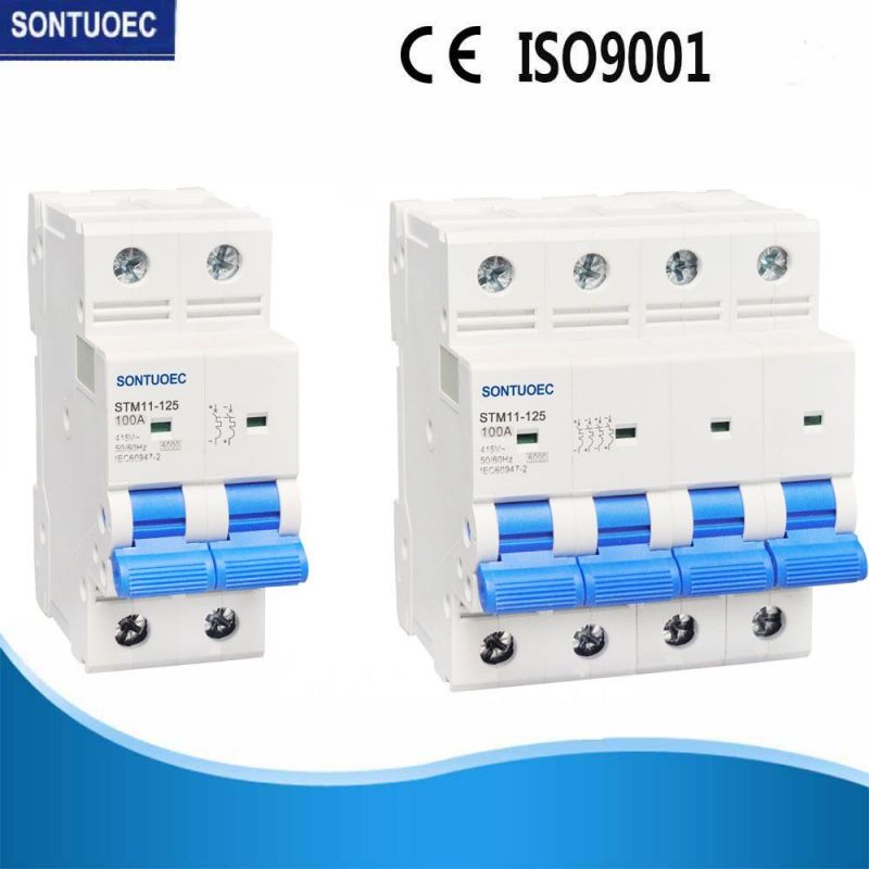 DIN-rail 6ka MCB Miniature Circuit Breaker with 1-4 poles